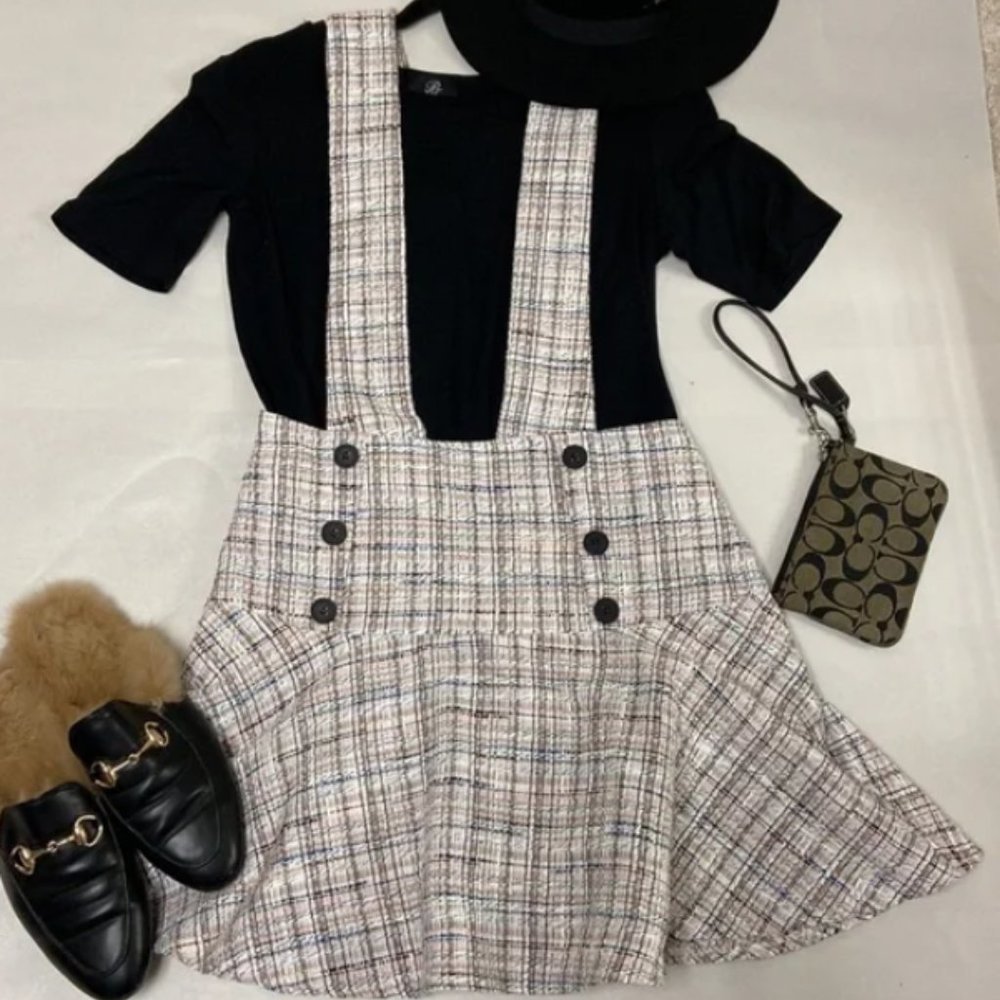 Cider Suspender Dress Medium